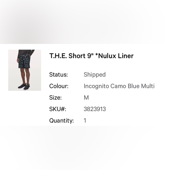 Lululemon T.H.E. Short 9” with Nulux Liner - great condition! - Picture 1 of 8
